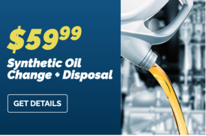 synthetic oil change coupon for $59.99